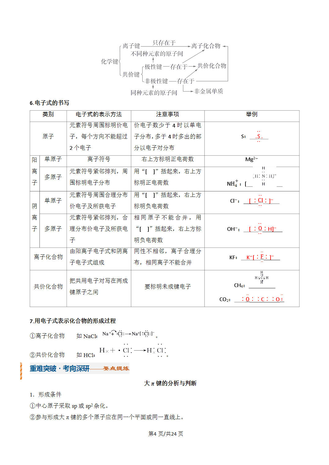 [学案]2027年高考化学一轮复习知识清单全国通用版专题03 分子结构与性质、化学键（解析版）