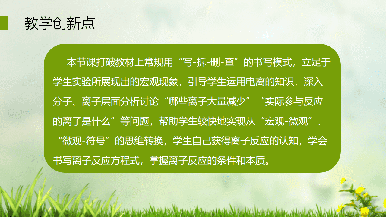 全国高中化学优质课大赛获奖说播课《离子反应》视频和课件资料