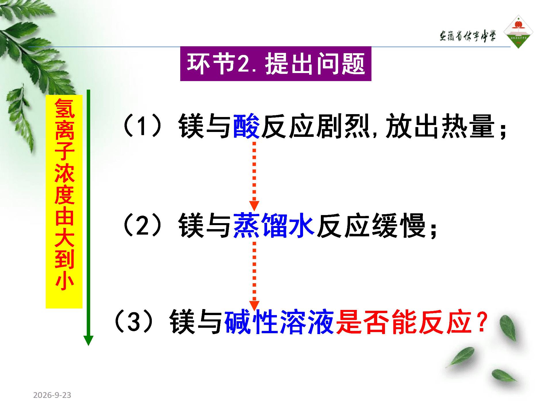 全国高中化学优质课大赛《探秘镁与碳酸氢钠溶液反应的奇特现象》说播课课件