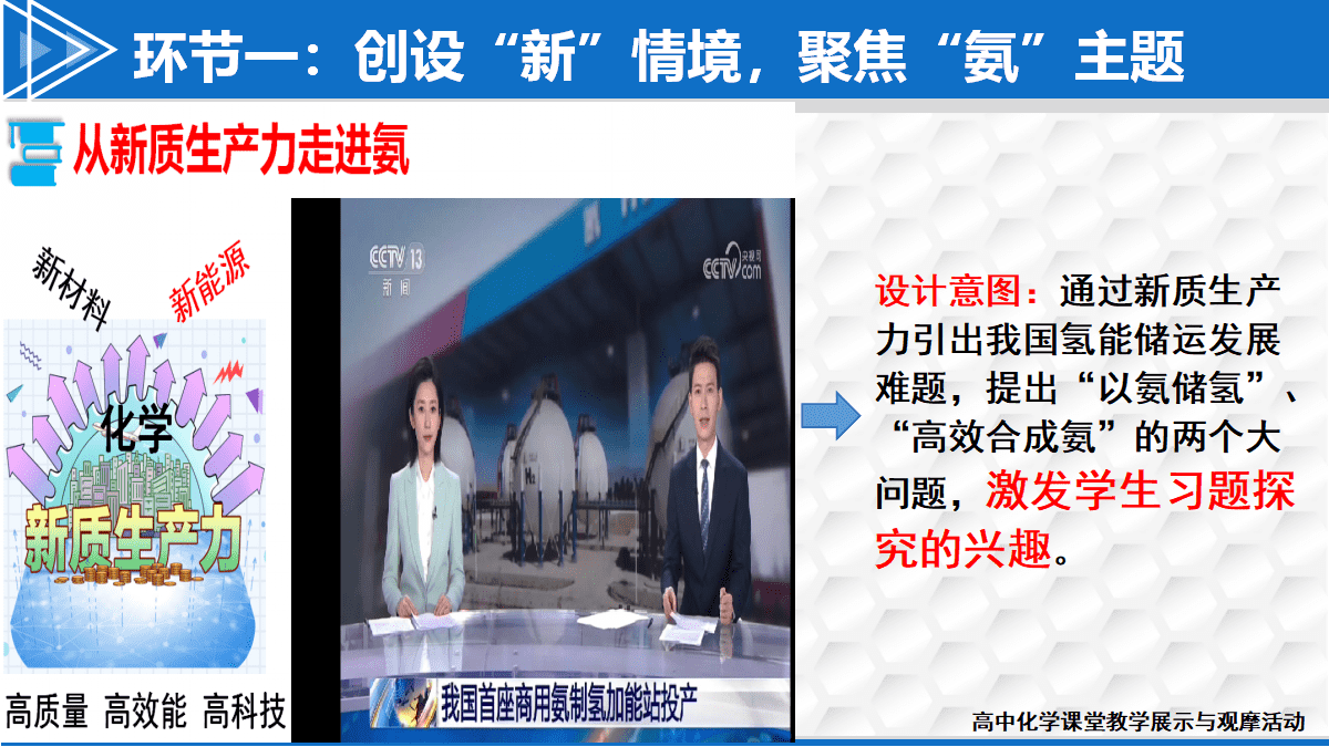 全国高中化学课堂展示与观摩活动课题《基于问题解决的主题式习题课—以物质结构与性质为例》