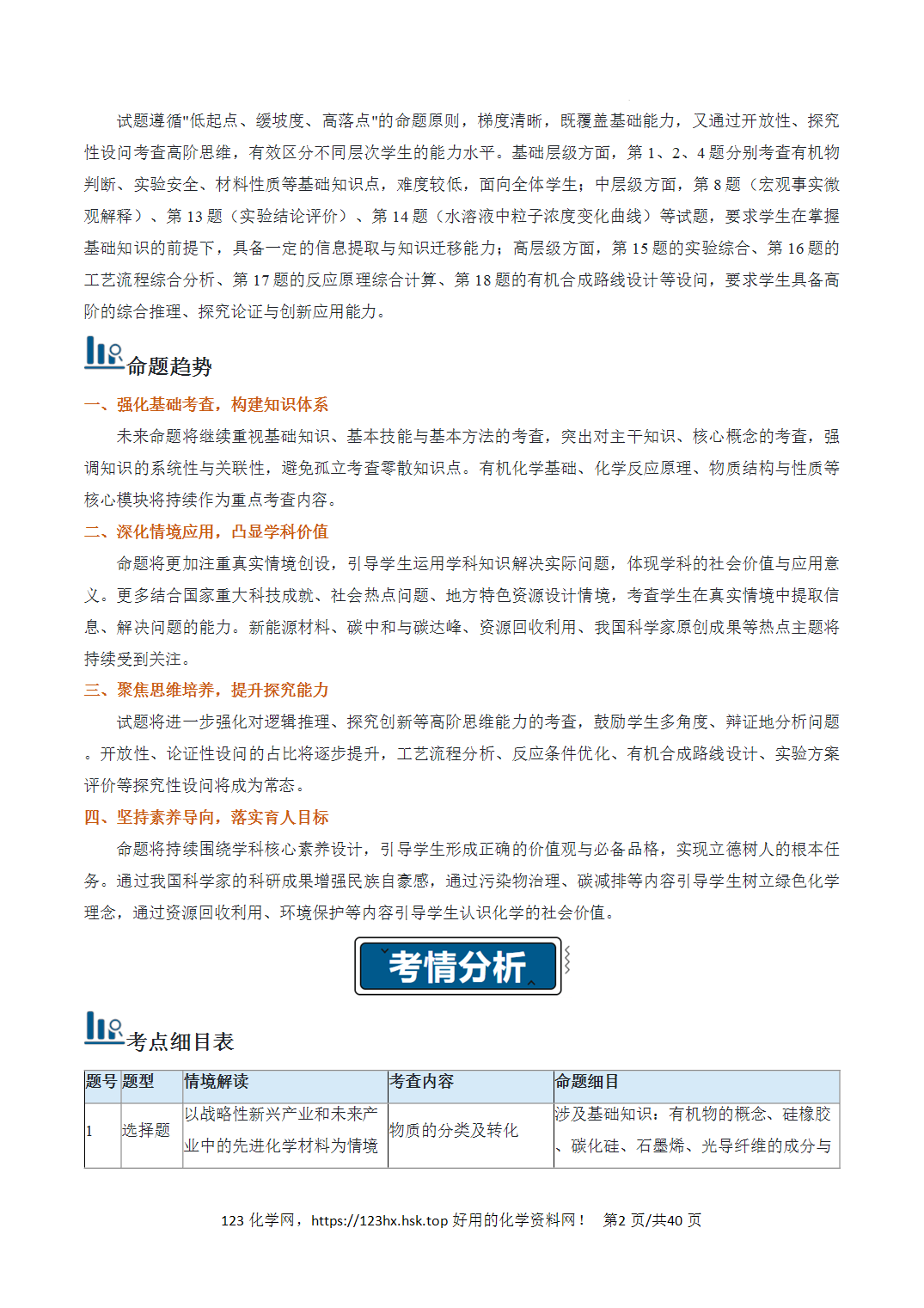 2026年高考化学真题完全解读（河北卷）