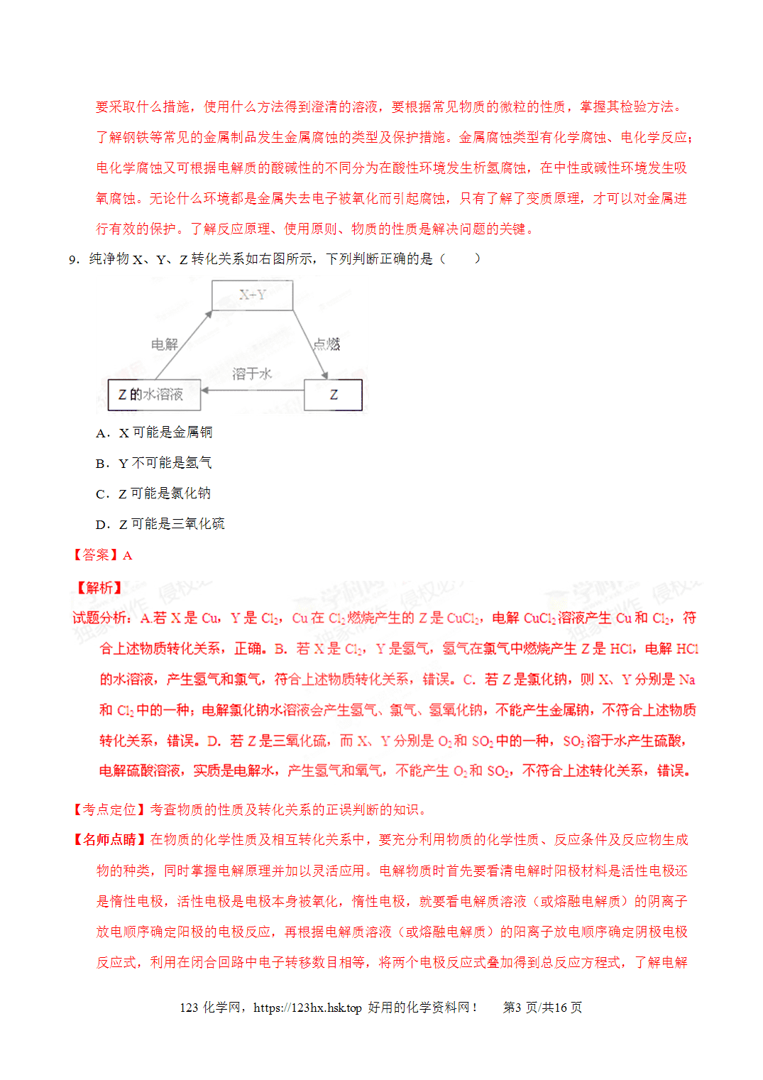 2015年高考化学试卷福建卷解析卷版