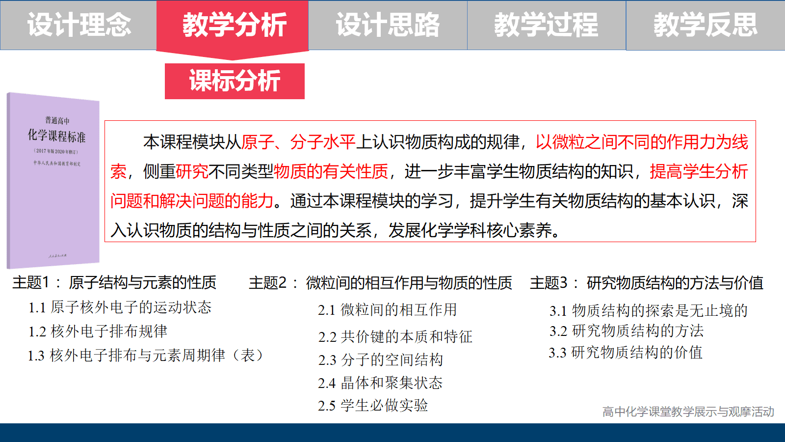 全国高中化学优质课竞赛《基于大单元的物质结构与性质主题复习—以结构视角下探析钴酸锂电池为例》