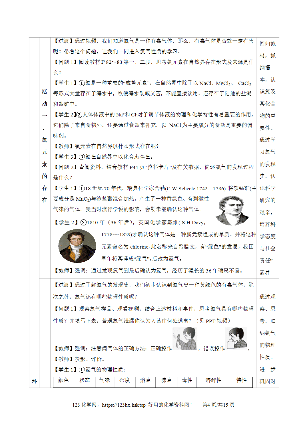 【精品教案】2026年秋人教版高中化学必修第一册2.2.1氯气的性质