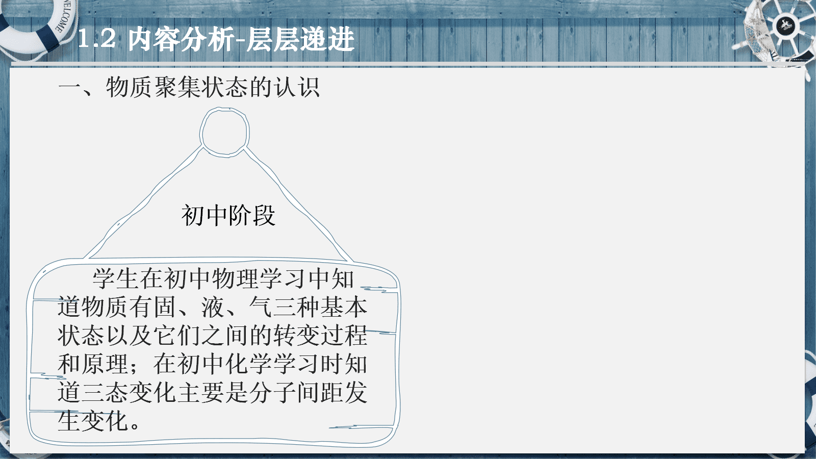 全国高中化学优质课竞赛《物质的聚集状态-基于聚集思想探究物质的“态性关系”》