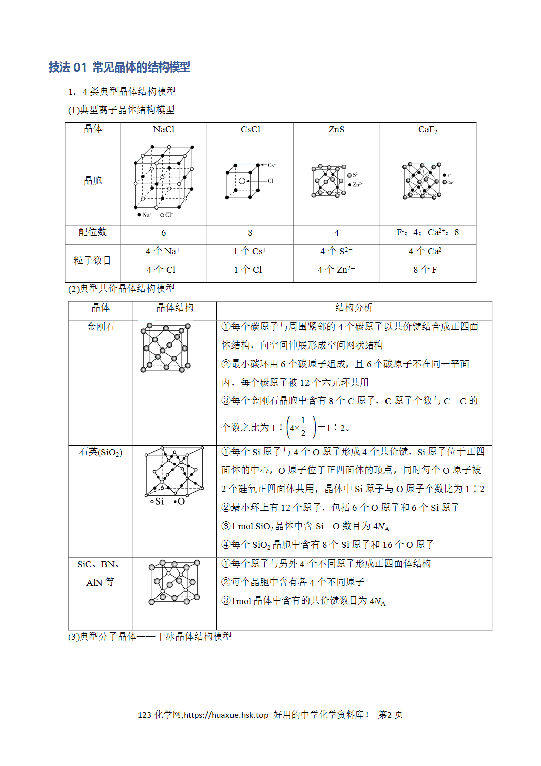 【学案】2026年高考化学答题技巧与模板构建06晶体结构的分析与计算解析版