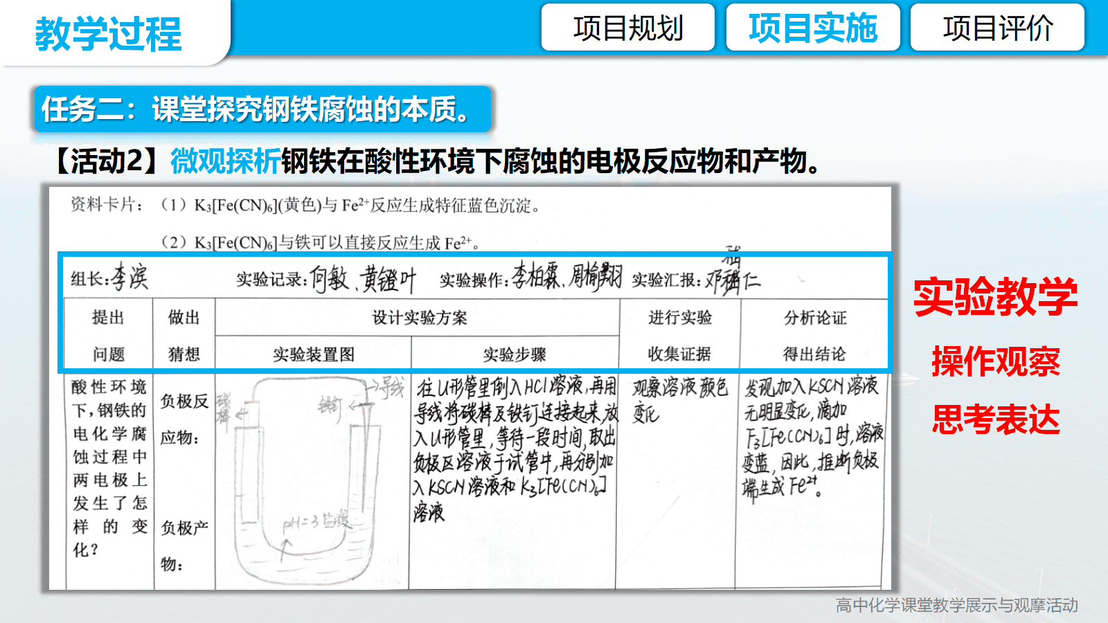 全国高中化学优质课竞赛《金属的腐蚀与防护项目式学习-海南未来跨海大桥防腐蚀方案设计》