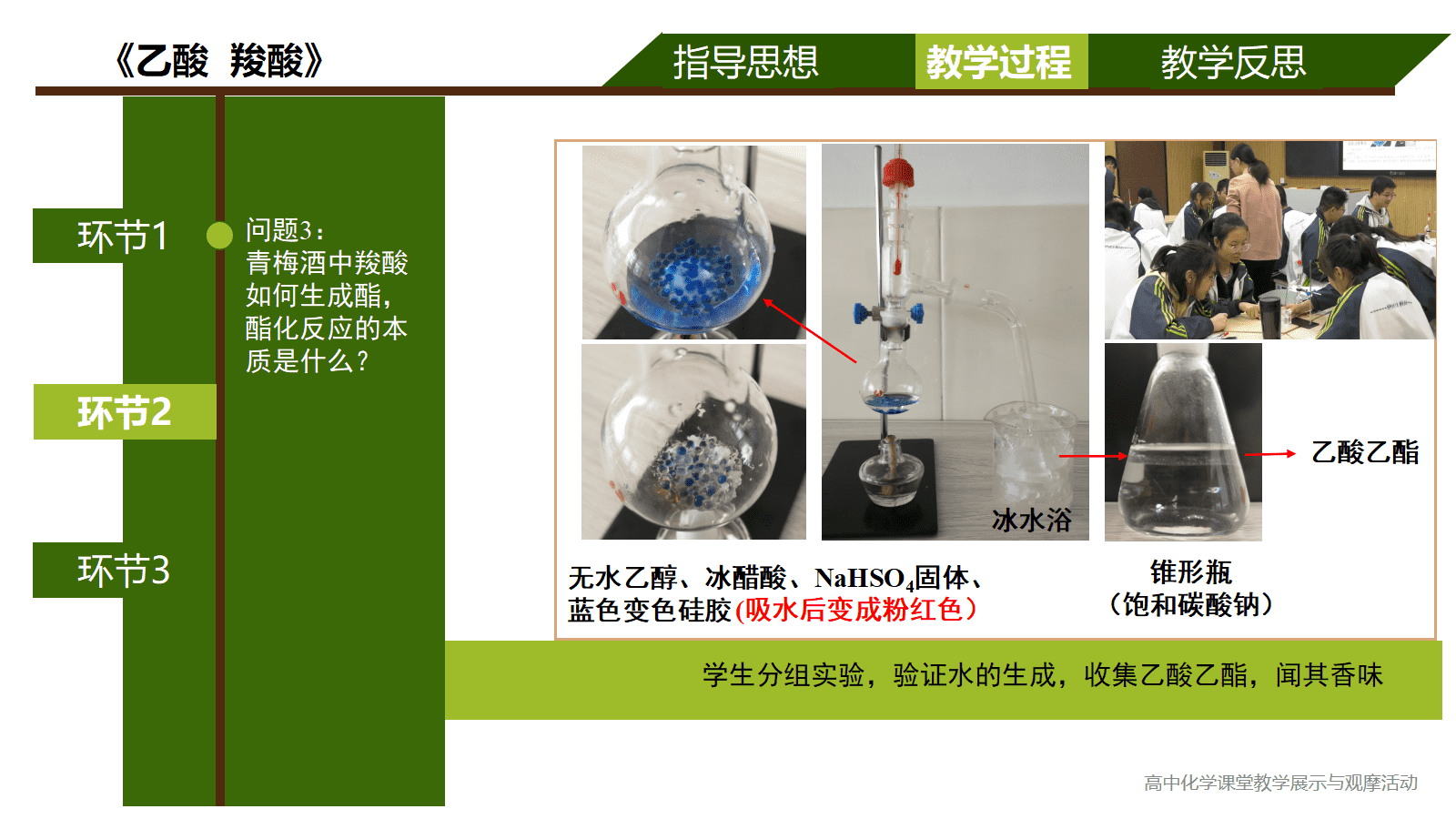 全国高中化学优质课竞赛课题苏教版《乙酸、羧酸》比赛视频及PPT课件 全国高中化学优质课竞赛课题苏教版《乙酸、羧酸》比赛视频及PPT课件