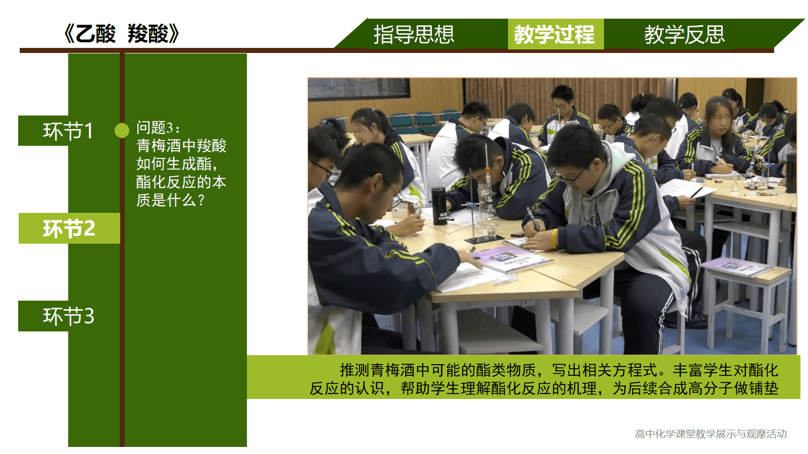 全国高中化学优质课竞赛课题苏教版《乙酸、羧酸》比赛视频及PPT课件 全国高中化学优质课竞赛课题苏教版《乙酸、羧酸》比赛视频及PPT课件