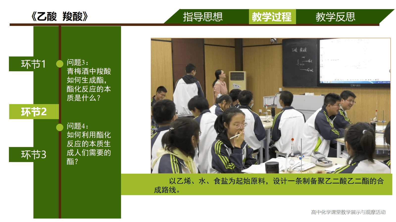 全国高中化学优质课竞赛课题苏教版《乙酸、羧酸》比赛视频及PPT课件 全国高中化学优质课竞赛课题苏教版《乙酸、羧酸》比赛视频及PPT课件
