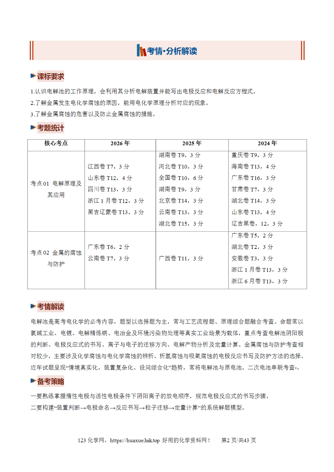 [讲义]高考化学一轮复习系列《电解池、金属的腐蚀与防护》培优讲义解析版
