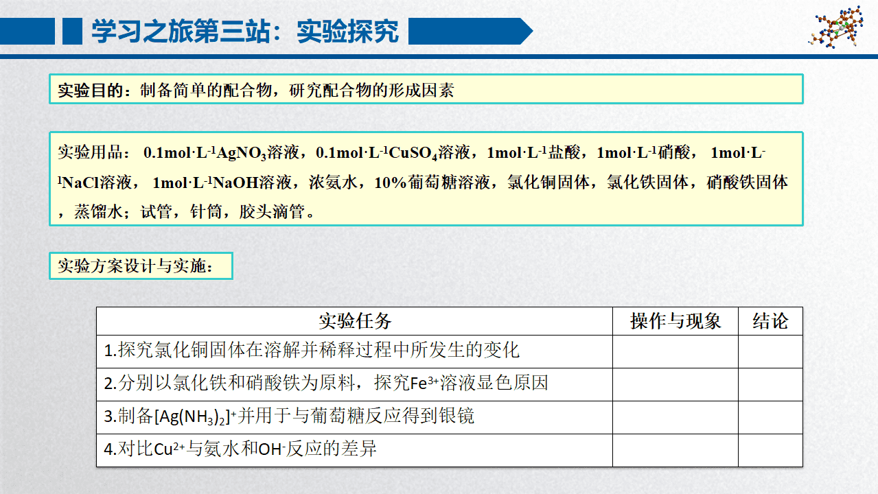 精品高中化学优质课省级比赛课件《配位键》山东省德州一中李洪华
