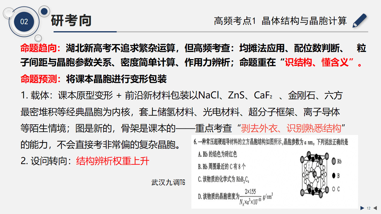 专家讲座课件《2027届高考分子结构与晶体结构一轮复习策略》