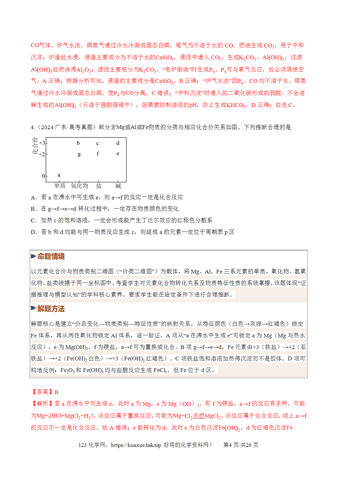 [精品练习】2027年高考化学一轮复习系列《金属及其化合物》第03讲铝镁及其重要化合物培优专项训练全国通用解析版