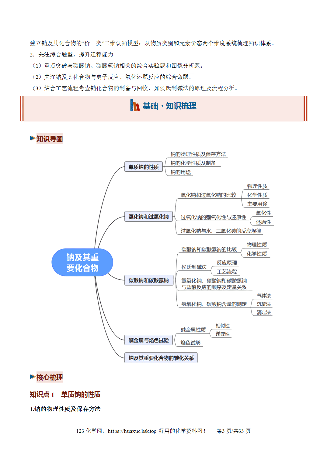 [精品教案】2027年高考化学一轮复习系列《金属及其化合物》第01讲钠及其重要化合物培优讲义解析版