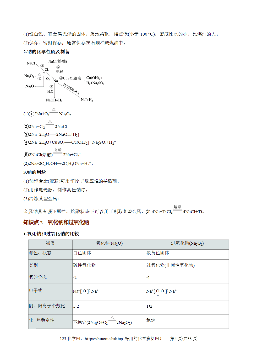 [精品教案】2027年高考化学一轮复习系列《金属及其化合物》第01讲钠及其重要化合物培优讲义解析版