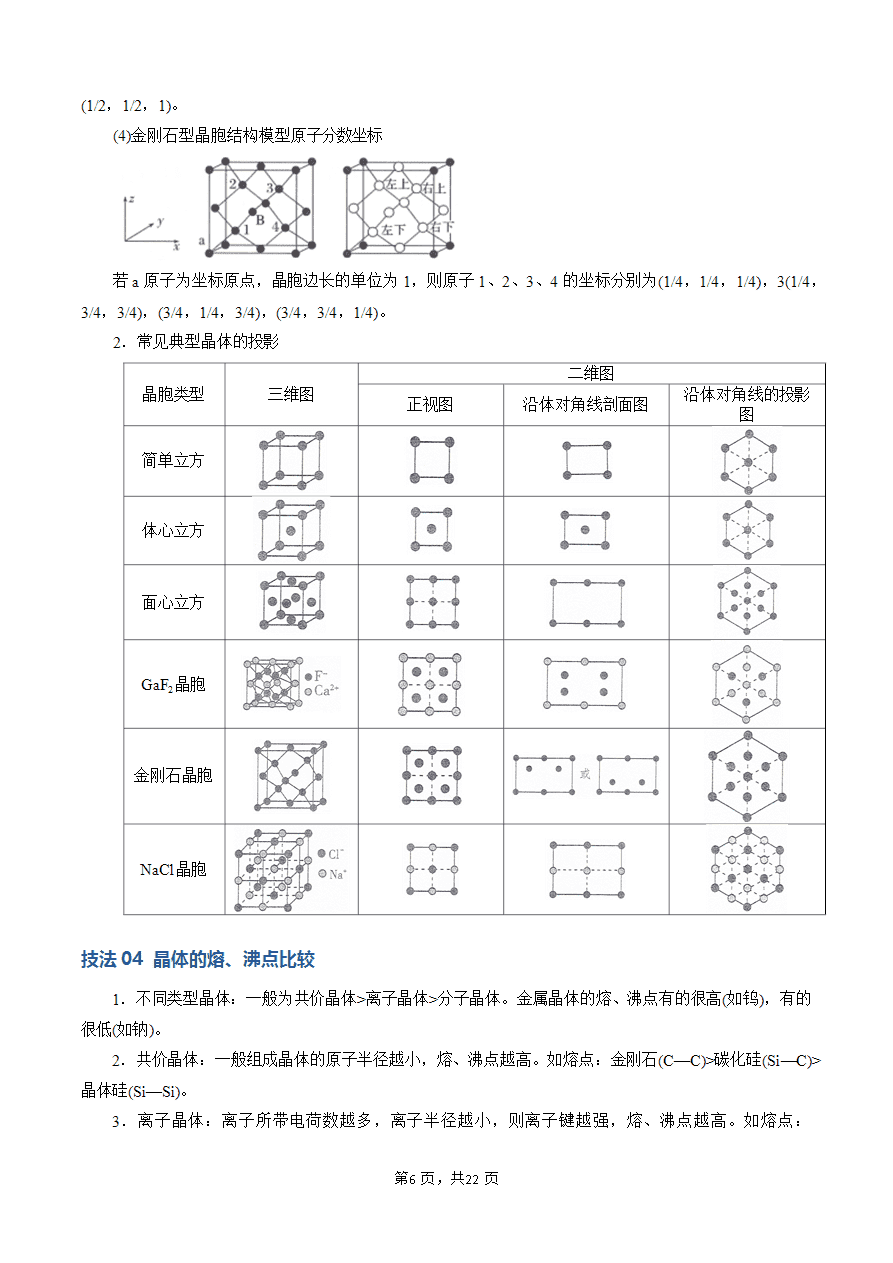 【学案+练习】2025年高考化学答题技巧与模板构建-模板06 晶体结构的分析与计算(解析版)