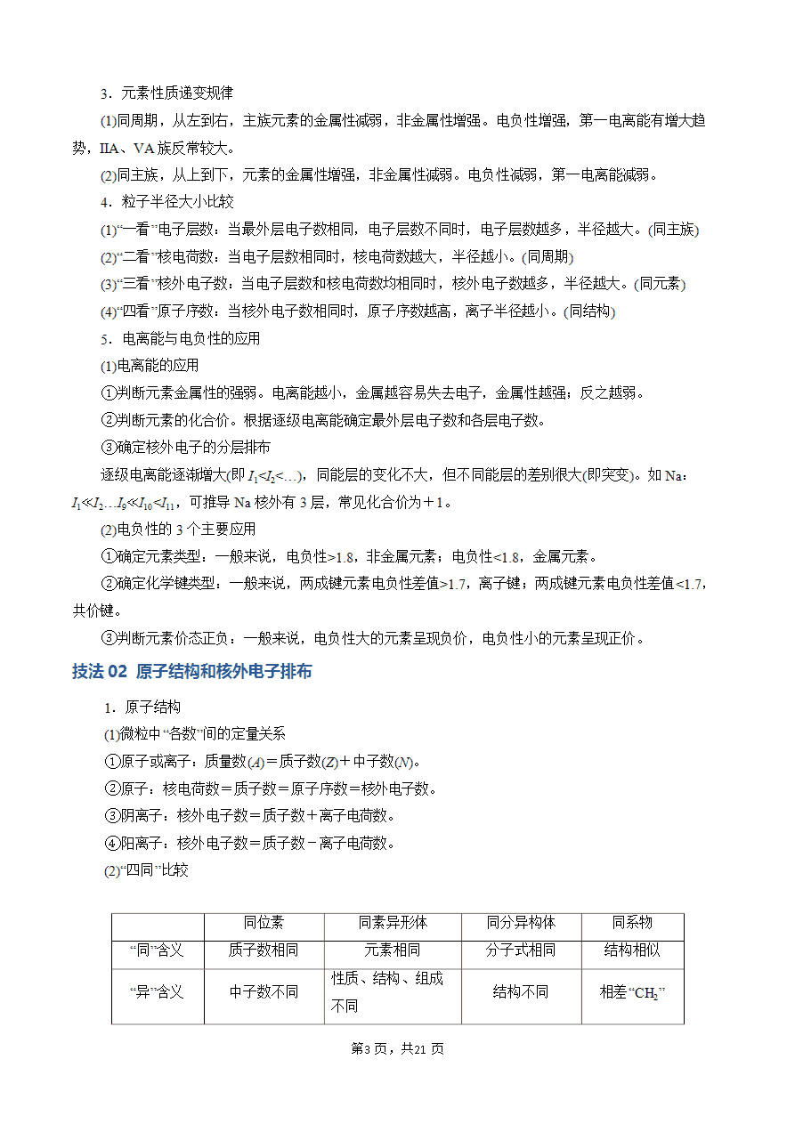 【学案+练习】2025年高考化学答题技巧与模板构建-模板05 元素“位-构-性”推断(解析版)