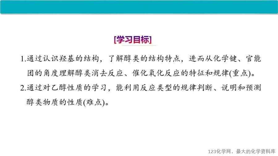【优质课件】2025高中化学人教版选择性必修3《有机化学基础》第3章第2节第1课时《醇》