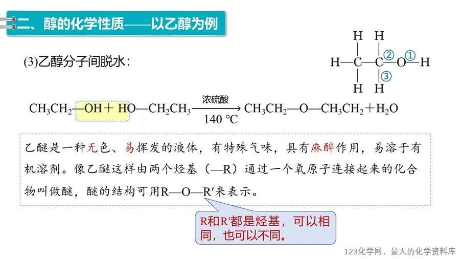 【优质课件】2025高中化学人教版选择性必修3《有机化学基础》第3章第2节第1课时《醇》