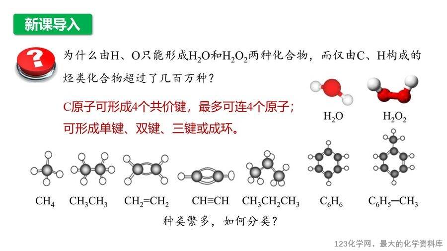 【优质课件】2025高中化学人教版选择性必修3《有机化学基础》第1章第1节第1课时《有机化合物的分类方法》