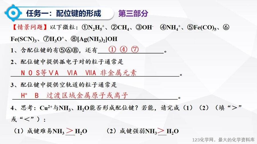 优质课件-第三章第四节《配合物与超分子》第一课时《配合物》阳谷县第三中学许森