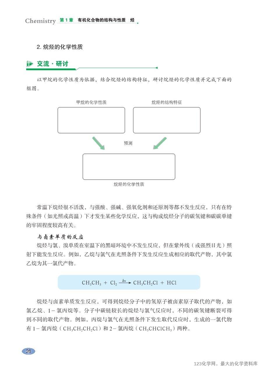 【电子教材】2025最新“鲁科版”普通高中教科书《选择性必修3 有机化学基础》全网最高清pdf版