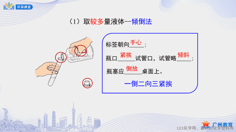 课时6_第一单元_课题3 第二课时 化学药品的取用-课件-16 【课件+教案】课时6_第一单元_课题3 第二课时《化学药品的取用》