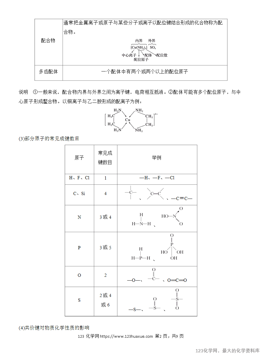 【学案】2025高考化学大二轮复习专题3主观题突破3 化学键、杂化方式与空间结构 分子结构与性质-2