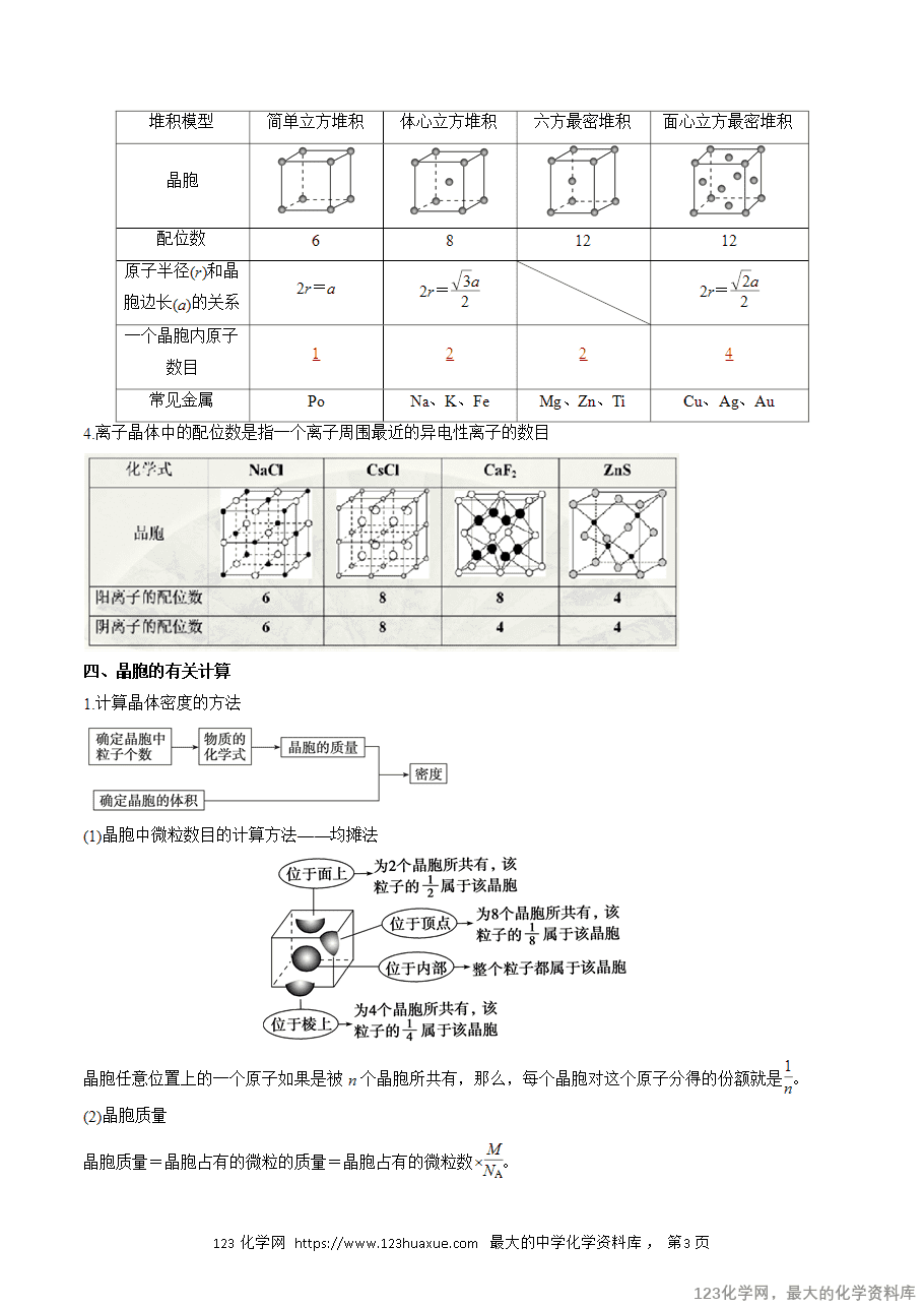 【精品学案】2025人教版高中化学选择性必修2《物质结构与性质》第22课 晶体结构和性质 单元复习(解析版)-3