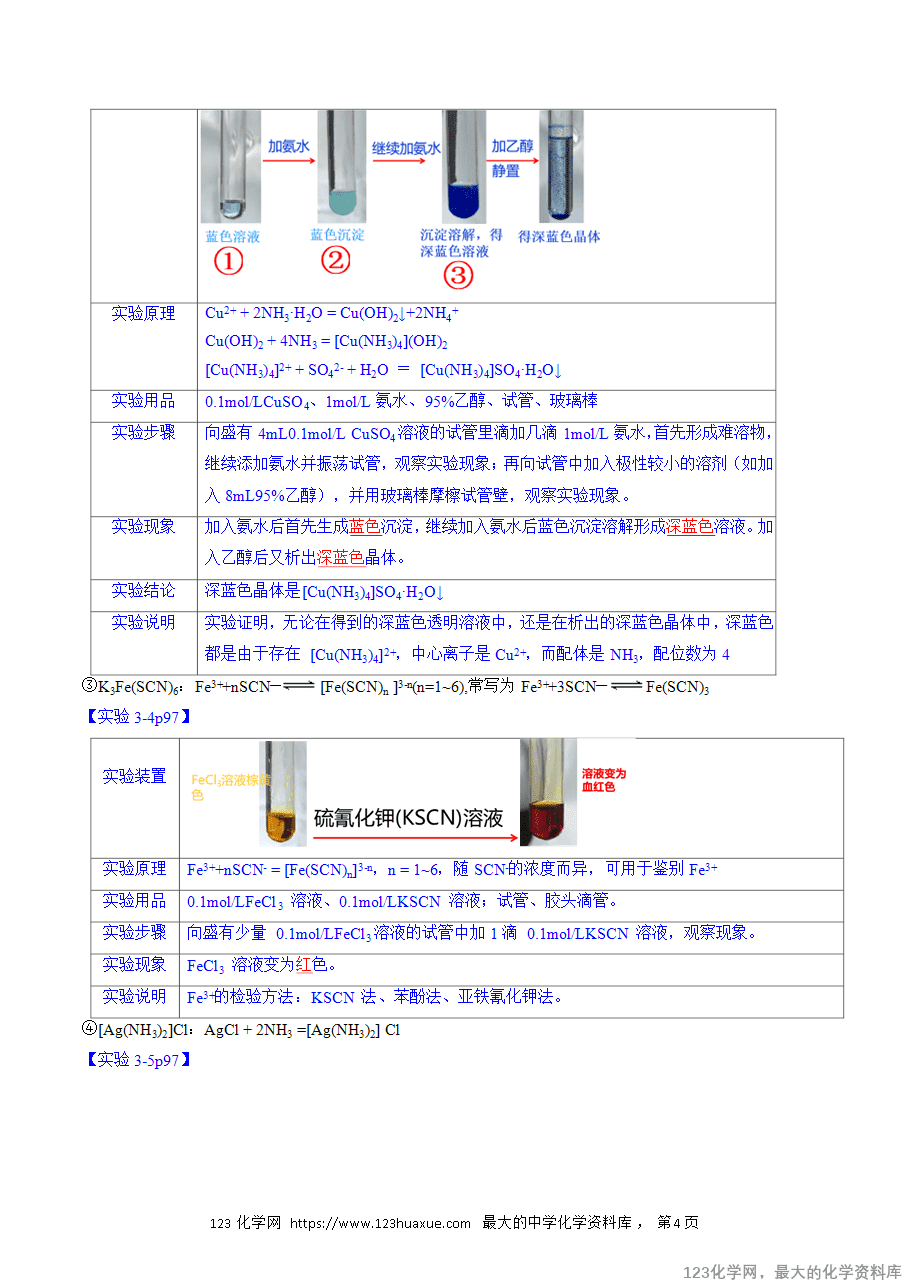【精品学案】2025人教版高中化学选择性必修2《物质结构与性质》第20课 配合物(解析版) -4 【精品学案】2025人教版高中化学选择性必修2《物质结构与性质》第20课 配合物(解析版)