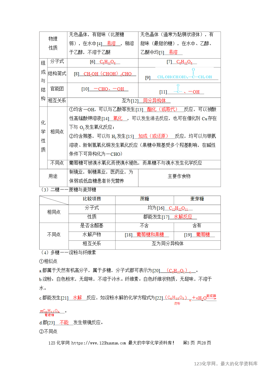 【精品学案】2025高考帮化学备考教学案第9章有机化学基础第6讲《生物大分子 合成高分子》word版含答案