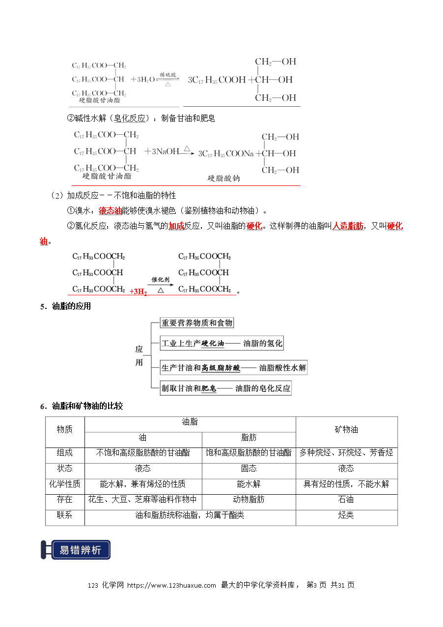 【精品学案】2026年高考化学一轮复习知识清单28 生物大分子、合成高分子（解析版）