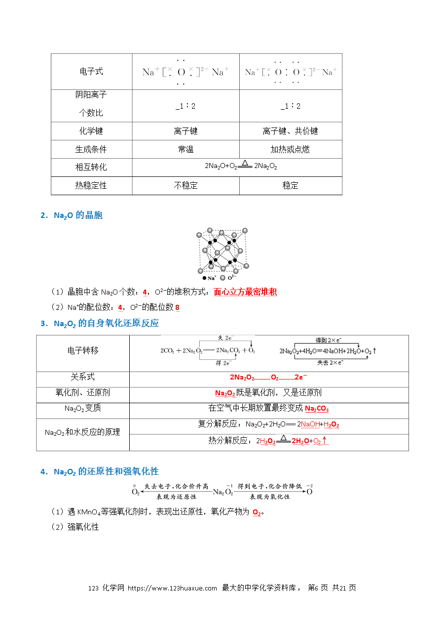 【精品学案】2026年高考化学一轮复习知识清单05 钠及其重要化合物（解析版）