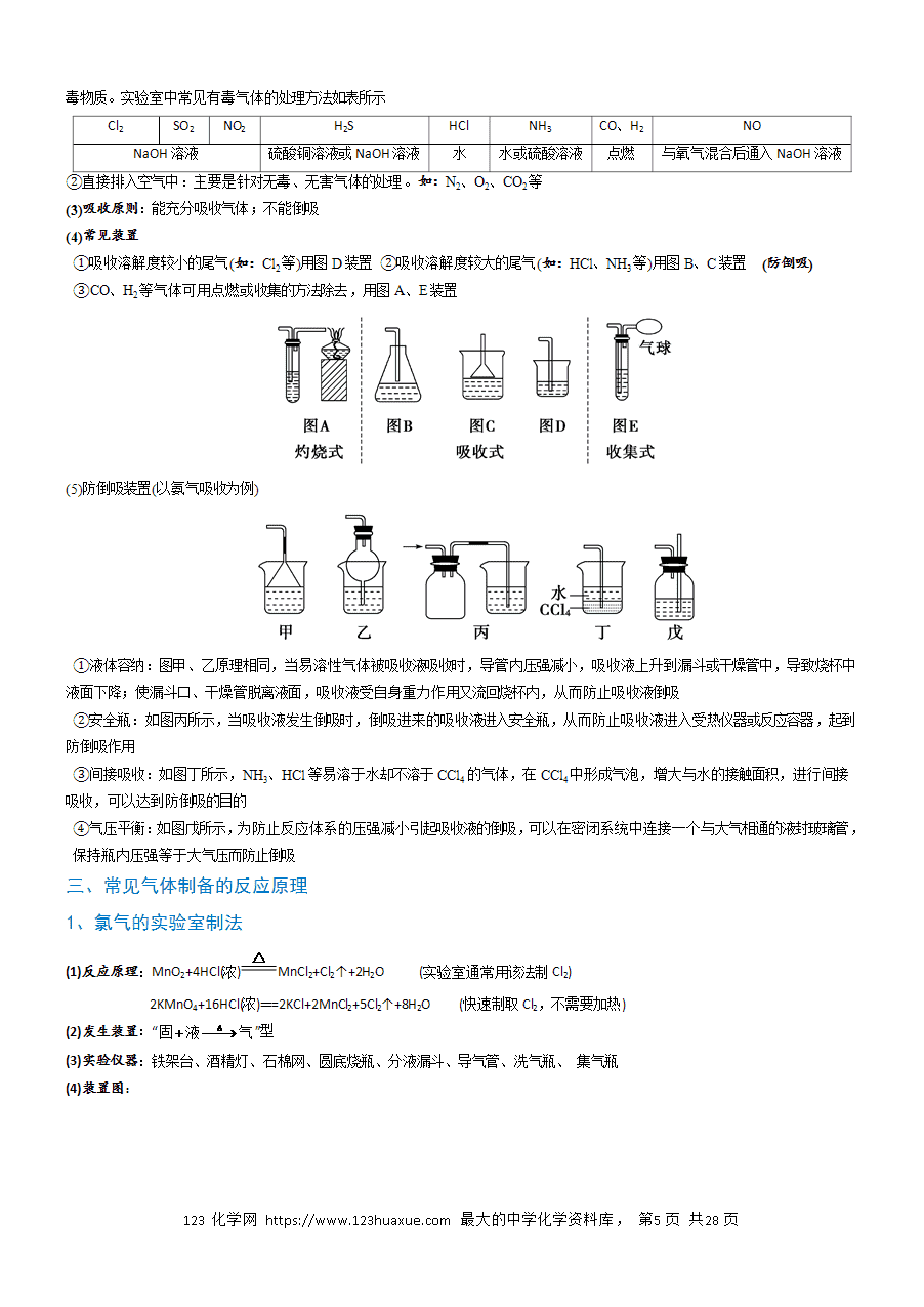 【实验复习学案】备战2025年高考化学实验常考题型突破题型04《常见气体的制备原理与装置选用》（解析版）