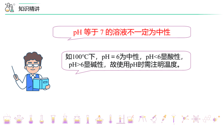 【教案+课件】高二化学人教版选择性必修1《化学反应原理》同步精品第18讲 溶液的酸碱性与pH的计算PPT课件-9