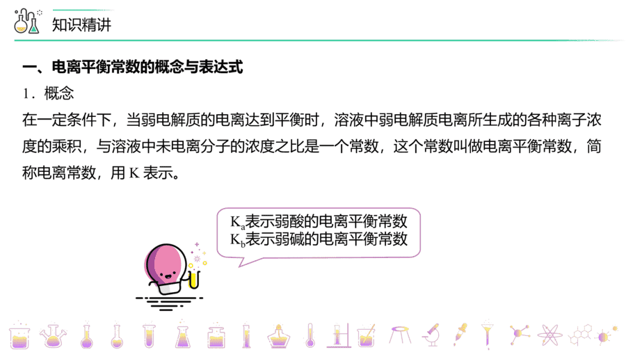 【教案+课件】高二化学人教版选择性必修1《化学反应原理》同步精品第16讲 电离平衡常数PPT课件-3
