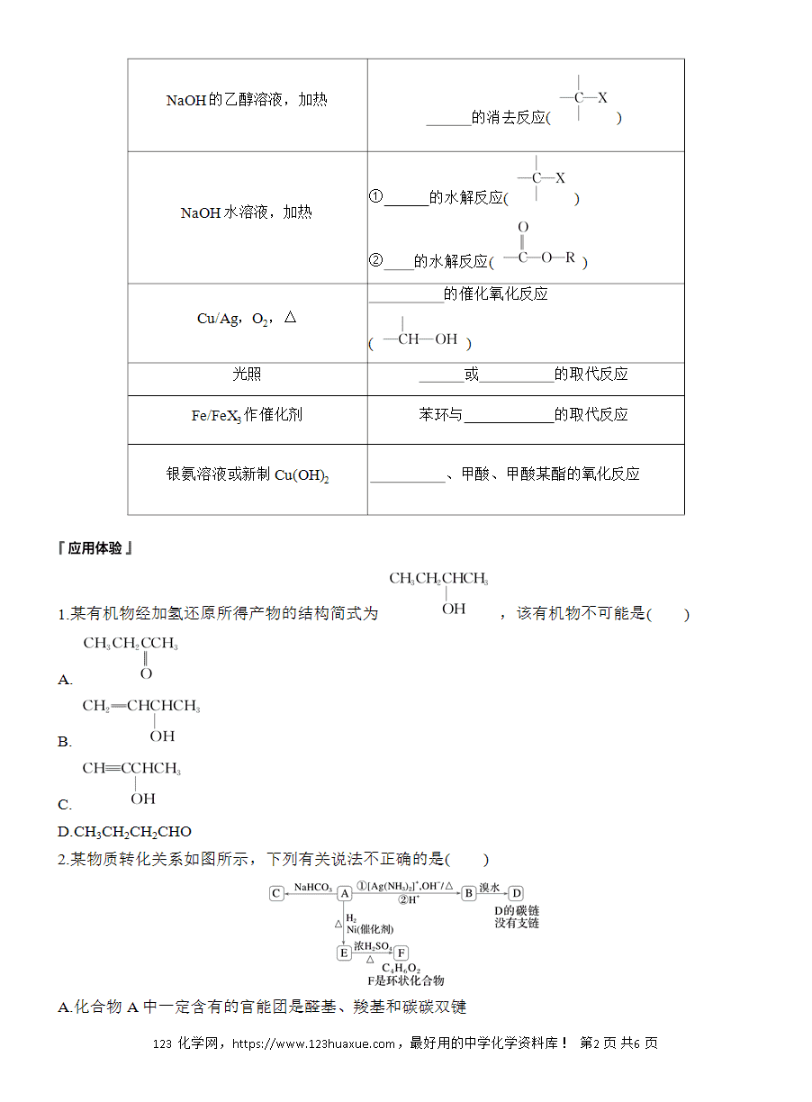 【导学案】2025高中化学选择性必修3《有机化学基础》第3章第5节提升课5《有机物的推断与合成路线解题突破》word版含答案