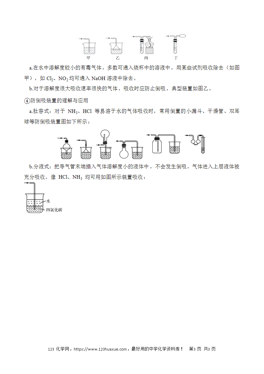 晚读材料12《常见物质的制备》——高考化学考前速记清单