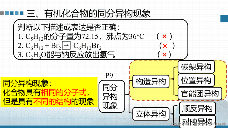 【课件+学案+教案+作业】优质课人教版选择性必修3《有机化学基础》第一章第一节第2课时《有机化合物中的共价键及有机物的同分异构现象》