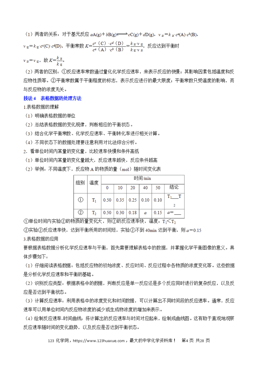 【学案】2025年高考化学冲刺考前抢分秘籍5《化学反应速率与化学平衡解》析版