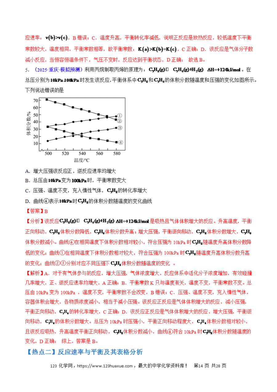 【学案】2025年高考化学冲刺考前抢分秘籍5《化学反应速率与化学平衡解》析版