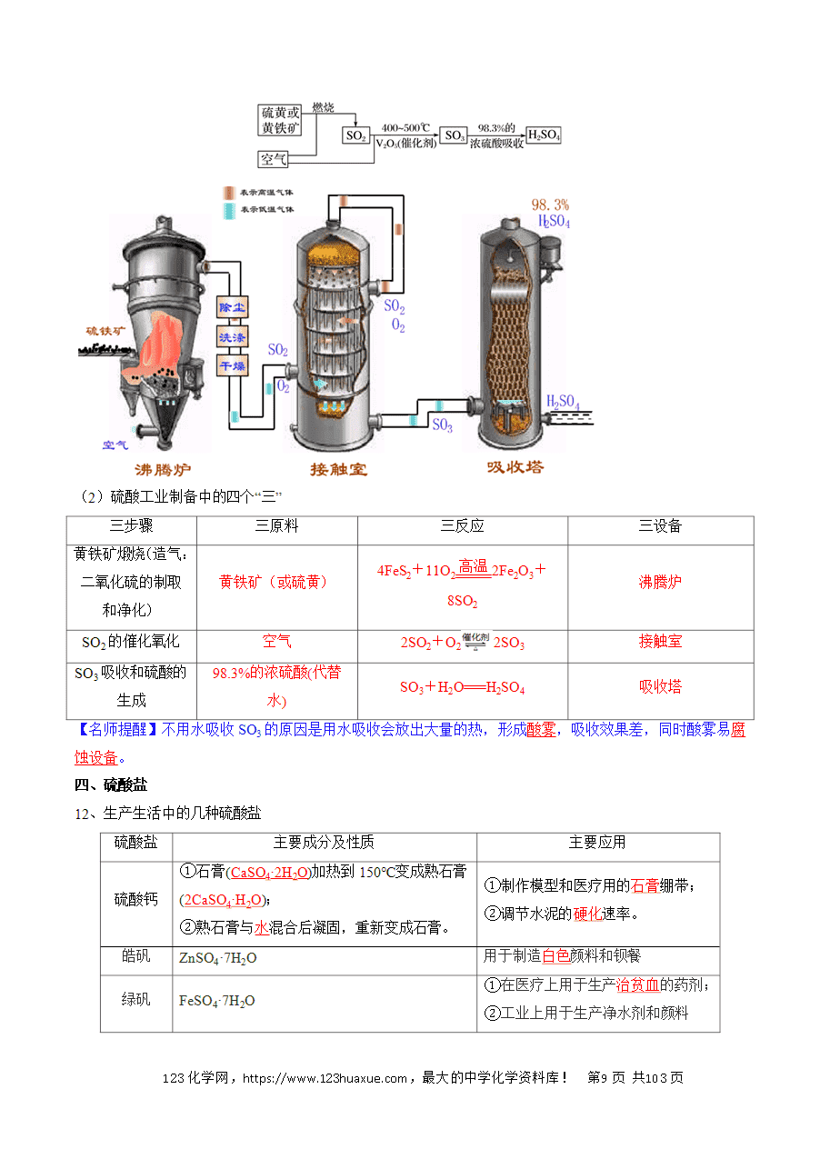 【精品学案】2025年高考化学冲刺抢押秘籍之抢分法宝1回归教材用心看(2)必修第二册word版含答案-9