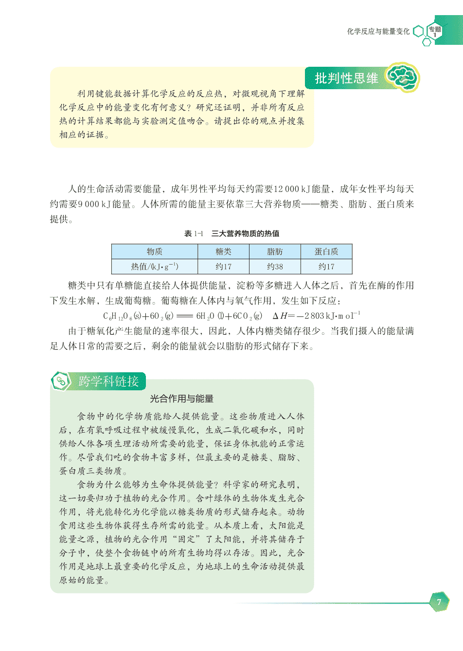 【电子课本】最新版全网最高清“苏教版”普通高中教科书化学选择性必修1《化学反应原理》