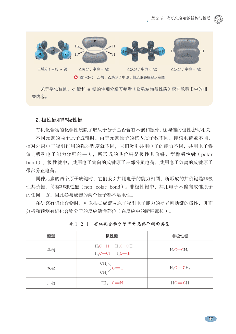 【电子课本】最新版全网最高清“鲁科版”普通高中教科书化学选择性必修3《有机化学基础》