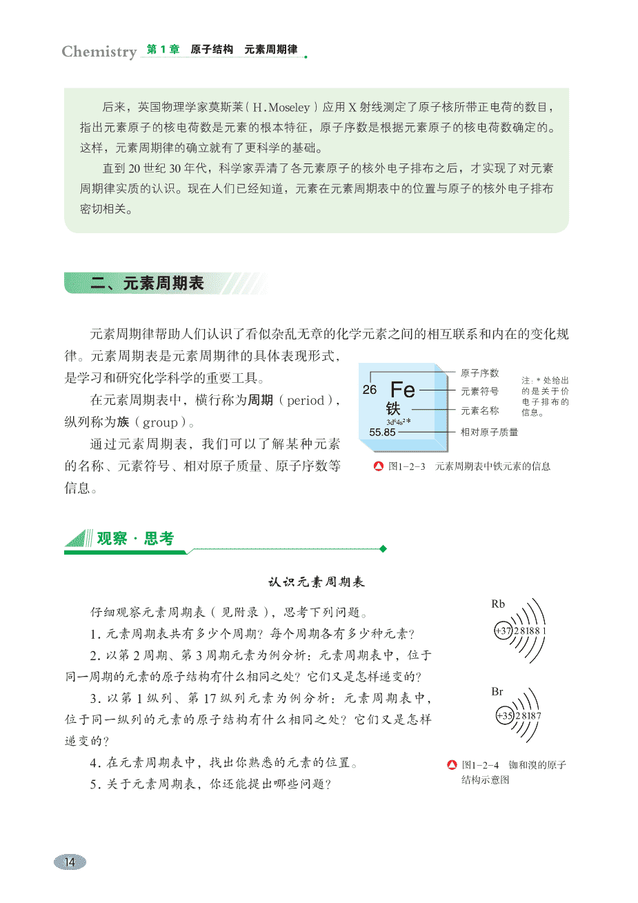 【电子课本】最新版全网最高清“鲁科版”普通高中教科书化学《必修第二册》