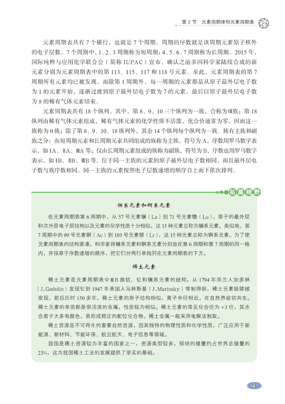 【电子课本】最新版全网最高清“鲁科版”普通高中教科书化学《必修第二册》