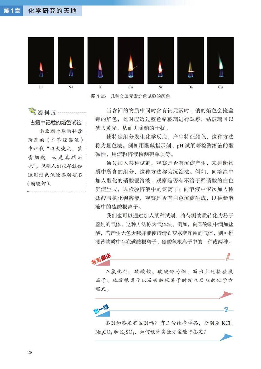 【电子课本】最新版全网最高清“沪科版”普通高中教科书化学《必修第一册》