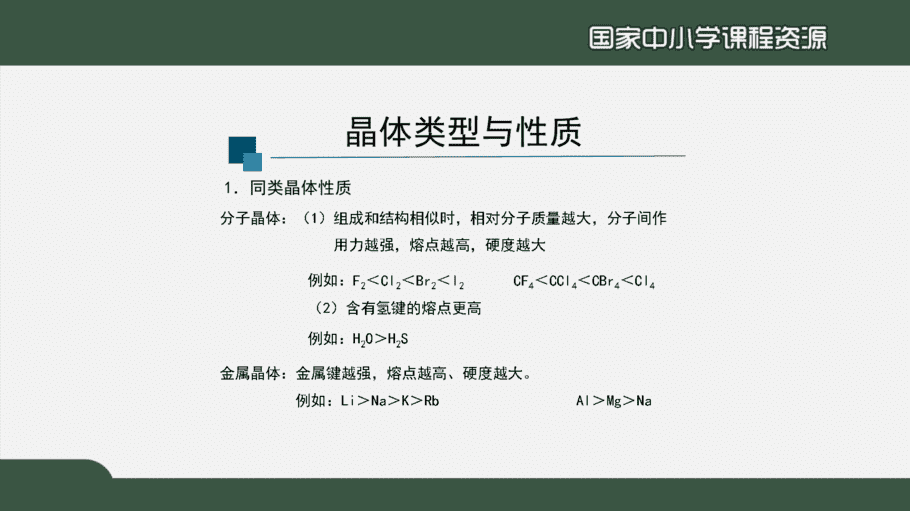 1217高二【化学(人教版)】晶体结构与性质复习(第二课时)-课件-9