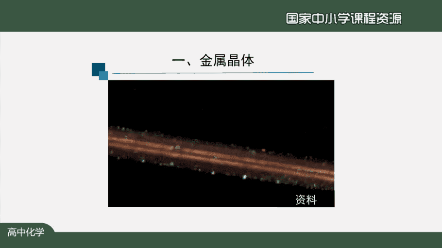 【课件+教案+习题+任务单】国家云课堂优质课1208高二化学(人教版)金属晶体与离子晶体(第一课时)